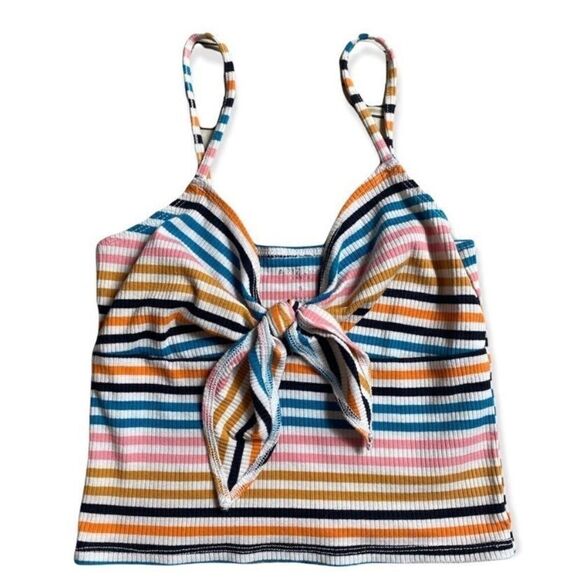 Arizona Jean Company SZ S horizontal striped cropped tank - Picture 1 of 5